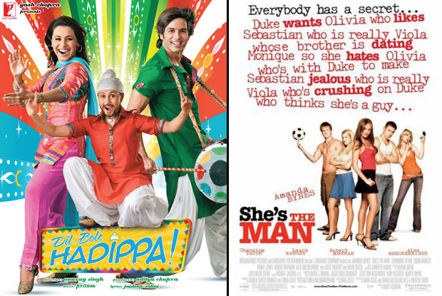 Dil Bole Hadippa! (2009) and She's the Man (2006) Movie Poster