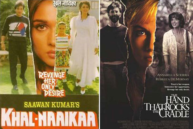 Khal-Naaikaa (1993) and The Hand That Rocks the Cradle (1992) Movie Poster