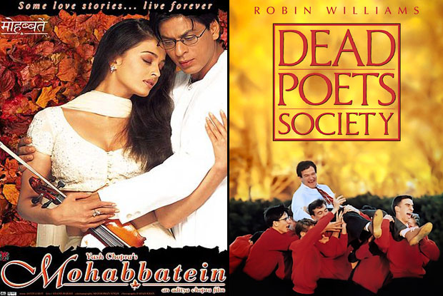Mohabbatein (2000) and Dead Poets Society (1989) Movie Poster