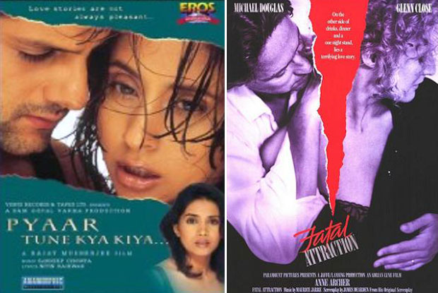 Pyaar Tune Kya Kiya (2001) and Fatal Attraction (1987) Movie Poster