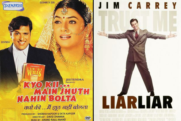 Kyo Kii... Main Jhuth Nahin Bolta (2001) and Liar Liar (1997) Movie Poster