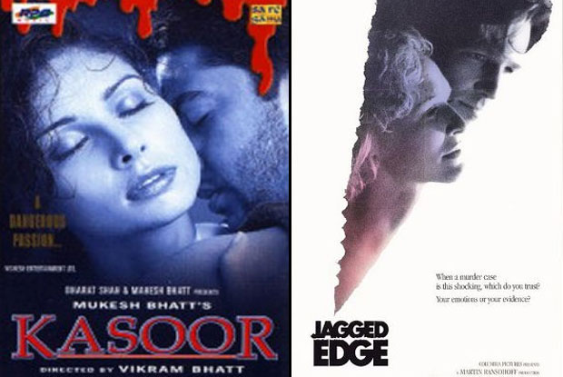 Kasoor (2001) and Jagged Edge (1985) Movie Poster