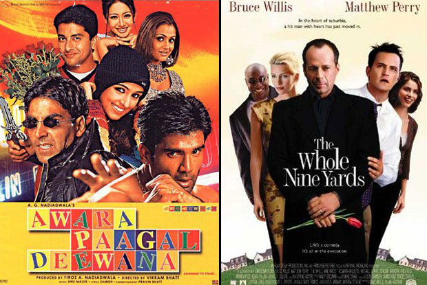 Awara Paagal Deewana (2002) and The Whole Nine Yards (2000) Movie Poster