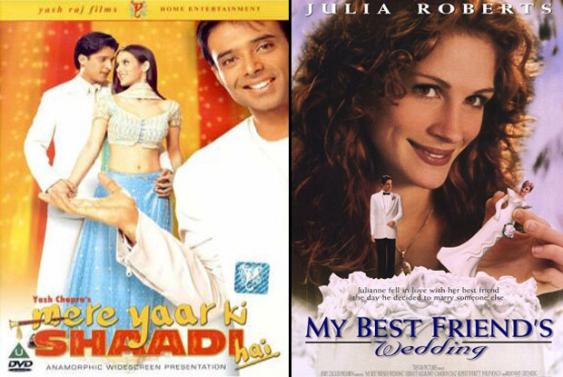 Mere Yaar Ki Shaadi Hai (2002) and My Best Friend's Wedding (1997) Movie Poster