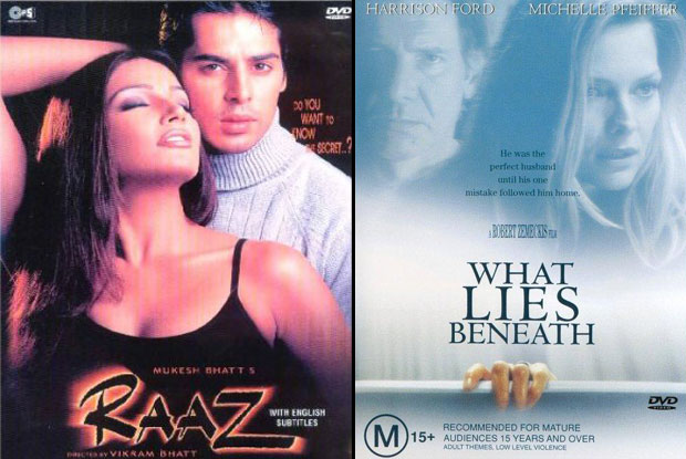 Raaz (2002) and What Lies Beneath (2000) Movie Poster