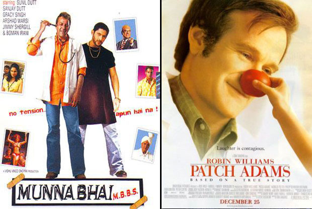 Munna Bhai M.B.B.S. (2003) and Patch Adams (1998) Movie Poster