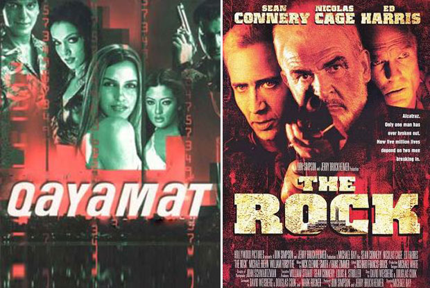 Qayamat: City Under Threat (2003) and The Rock (1996) Movie Poster