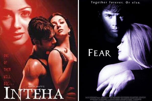 Inteha (2003) and Fear (1996) Movie Poster