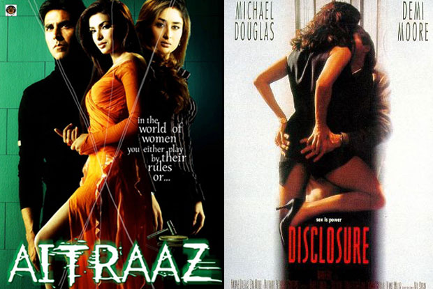 Aitraaz (2004) and Disclosure (1994) Movie Poster