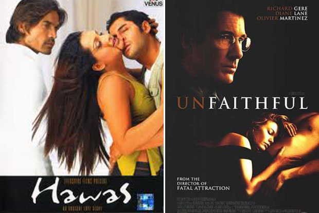 Hawas (2004) and Unfaithful (2002) Movie Poster