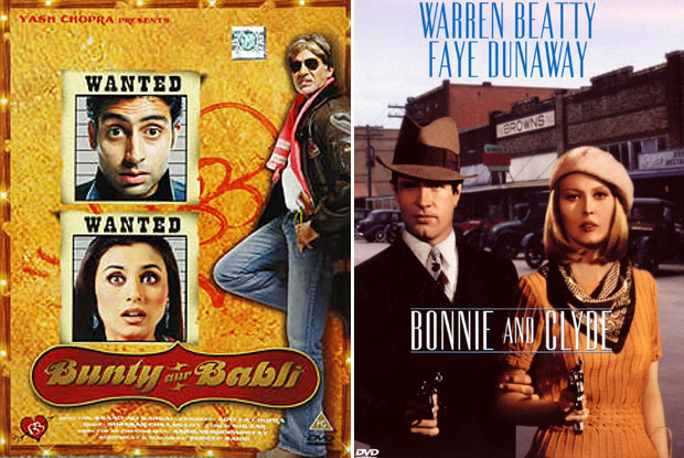 Bunty Aur Babli (2005) and Bonnie and Clyde (1967) Movie Poster