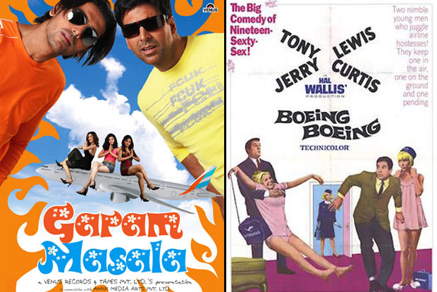 Garam Masala (2005) and Boeing Boeing (1965) Movie Poster