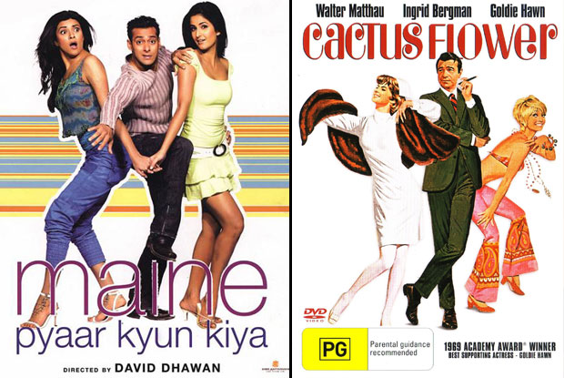 Maine Pyaar Kyun Kiya (2005) and Cactus Flower (1969) Movie Poster