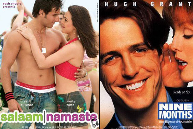 Salaam Namaste (2005) and Nine Months (1995) Movie Poster