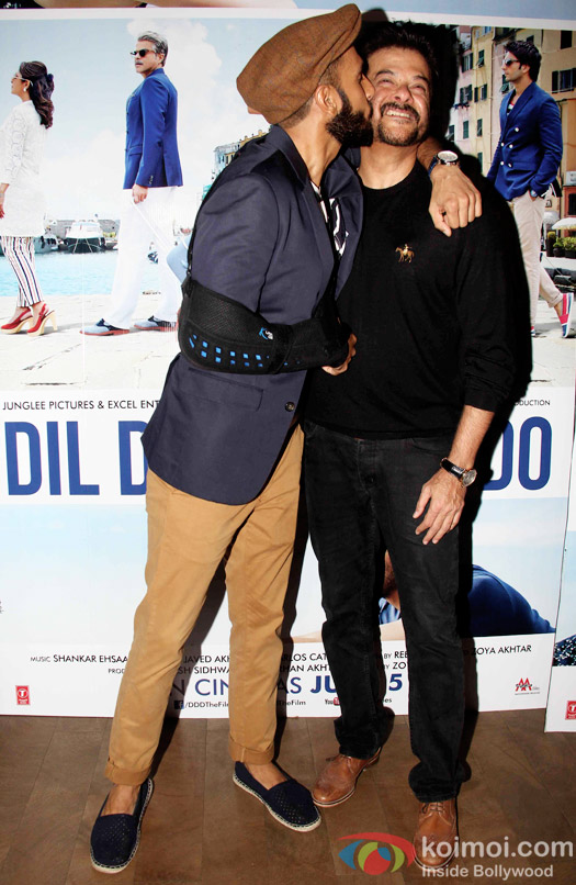 Ranveer Singh and Anil Kapoor attend to watch the trailer of 'Dil Dhadakne Do'