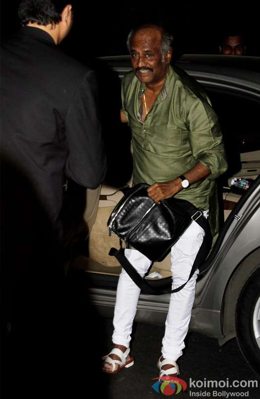 Rajinikanth Snaped At Airport