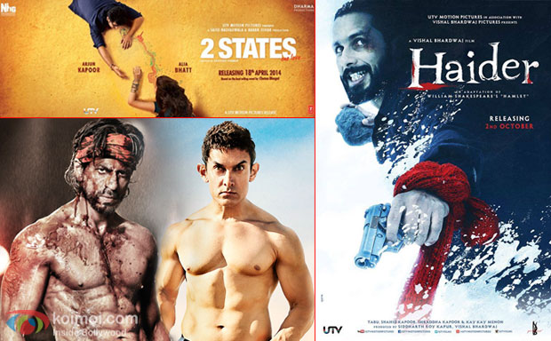 2 State, Haider movie posters and Shah Rukh Khan, Aamir Khan