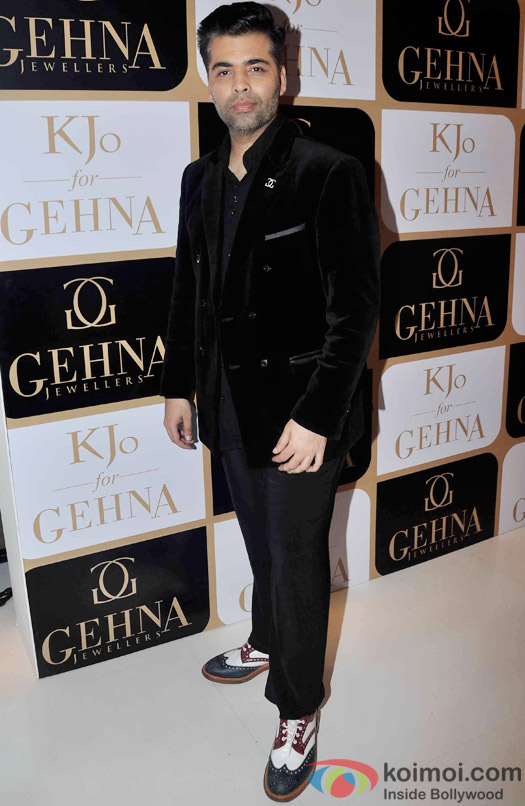 Karan Johar During The Launch Of His Limited Edition Holiday Line For Gehna Jewellers