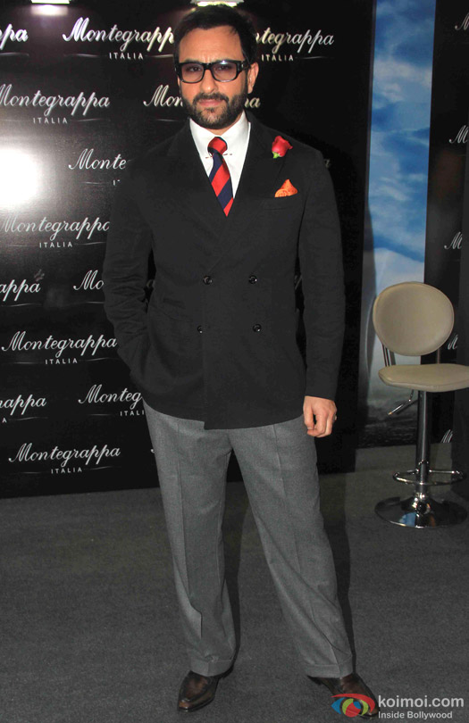 Saif Ali Khan during the launch of Montegrappa Italia Luxury Brand