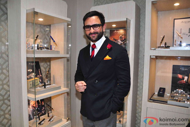 Saif Ali Khan during the launch of Montegrappa Italia Luxury Brand