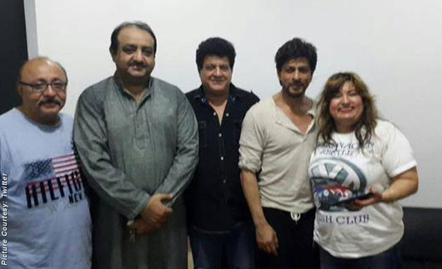 Shah Rukh Khan with Team on the sets of movie 'Raees'