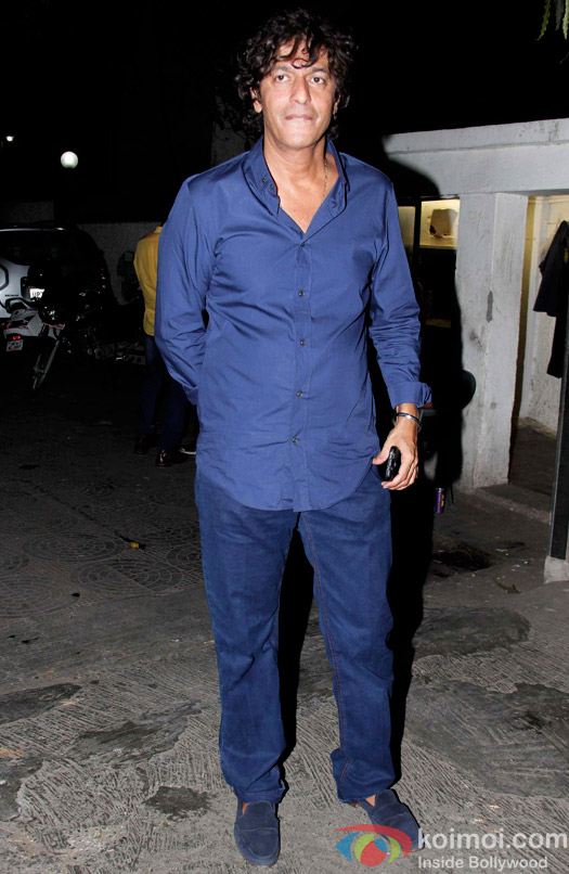 Chunky Pandey during the Soha Ali Khan's Party