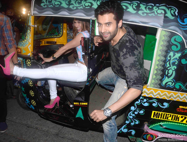 Lauren Gottlieb and Jackky Bhagnani during the promotion of movie 'Welcome To Karachi'