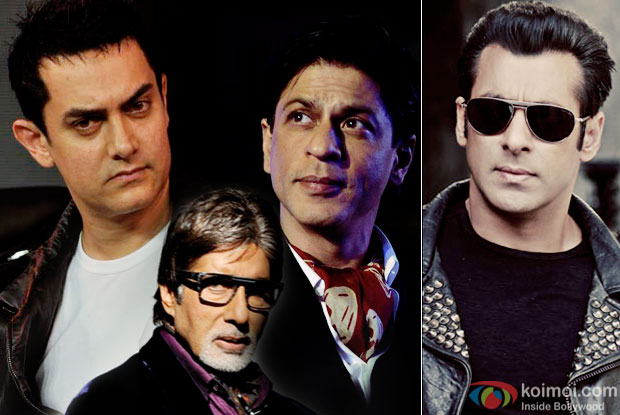 Aamir Khan, Amitabh Bachchan, Shah Rukh Khan and Salman Khan