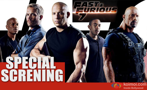 Special Screening Of Hollywood Film Fast & Furious 7 With Bollywood Celebs