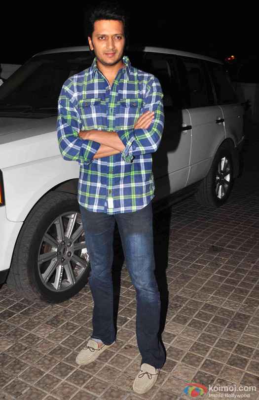Riteish Deshmukh during the special screening of movie 'Avengers: Age of Ultron'