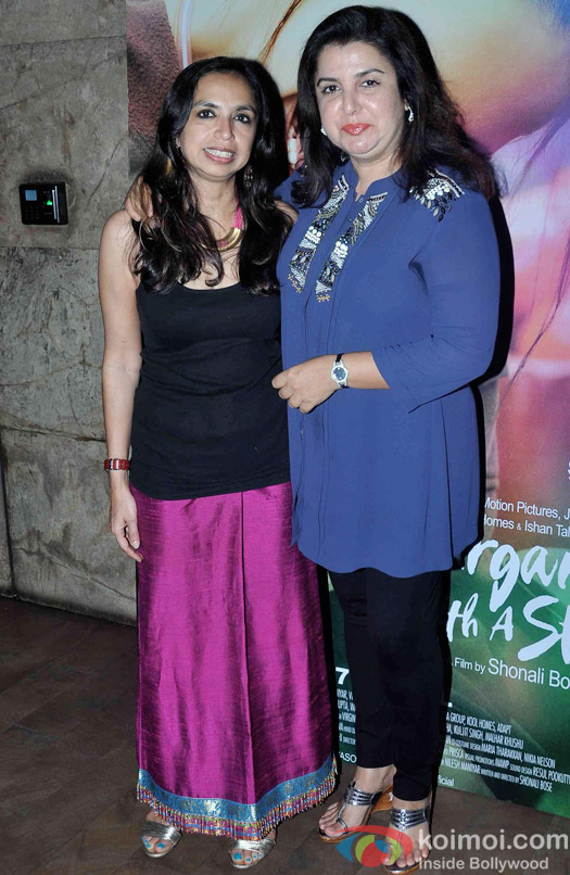 Shonali Bose and Farah Khan during the special screening of movie Margarita with A Straw