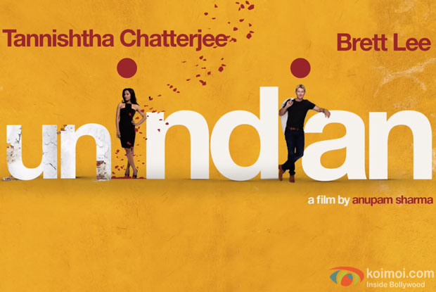 Tannishtha Chatterjee and Brett Lee in a still from movie 'unINDIAN' First Look Teaser