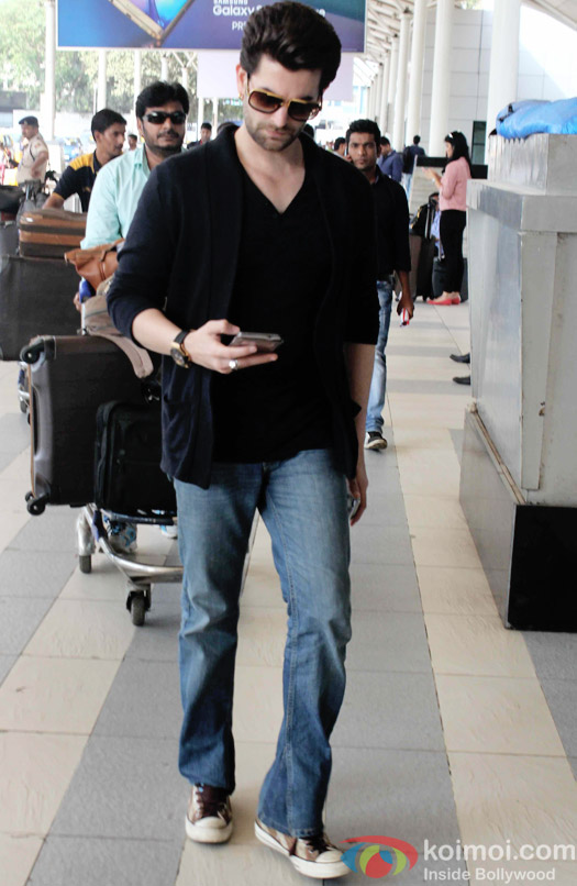 Neil Nitin Mukesh Snapped At Domestic Airport Mumbai