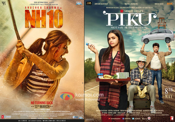 NH10 and Piku movie poster
