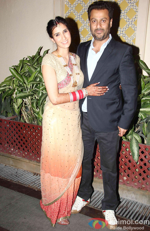 Pragya Yadav and Abhishek Kapoor during their wedding party