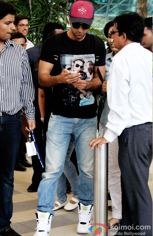 Ranbir Kapoor At Domestic Airport