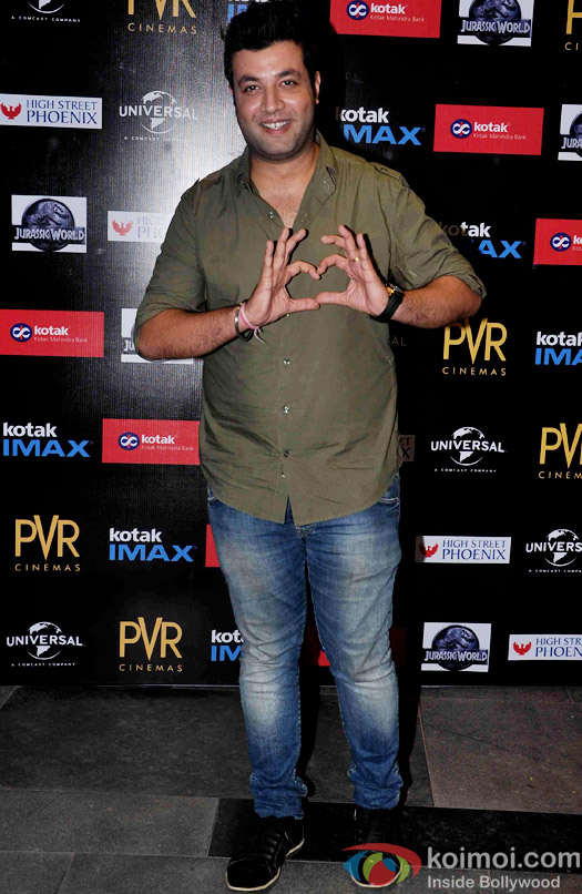 Varun Sharma during the premiere of movie Jurassic World