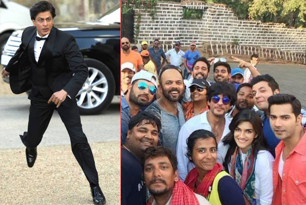 A still from on location of 'Fan' and 'Dilwale'