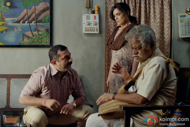 Richa Chadha and Sanjay Mishra in a still from movie 'Masaan'