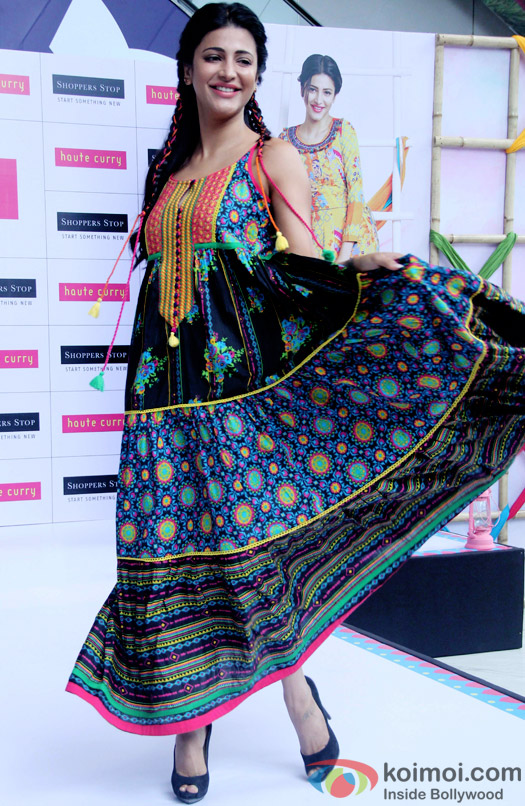 Shruti Haasan Showcases The Latest Collection Of Brand Haute Curry