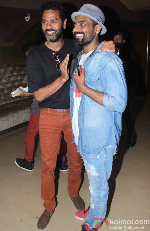 Prabhu Dheva and Remo D'Souza during the special secreening of movie 'ABCD 2'