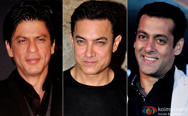 Shah Rukh Khan, Aamir Khan and Salman Khan