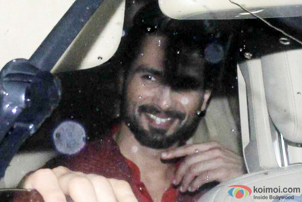 Shahid Kapoor Snapped Arriving At His Sangeet Ceremony Venue