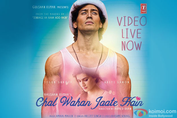 Tiger Shroff and Kriti Sanon in still from ‘Chal Wahan Jaate Hai’ music video album