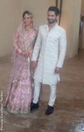 Newly Wed Shahid Kapoor & Mira Rajput