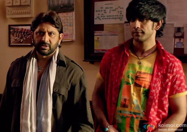 Arshad Warsi and Amit Sadh in a still from movie 'Guddu Rangeela'