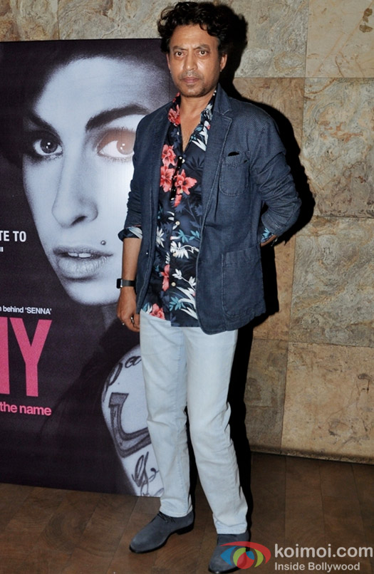 Irrfan Khan during the Amy premiere in India