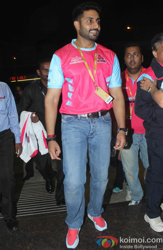 Abhishek Bachchan during the opening ceremony of the Pro Kabaddi League 2015