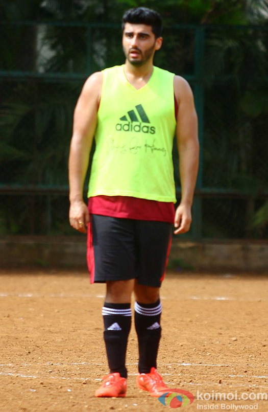Arjun Kapoor Snapped At Playing Football
