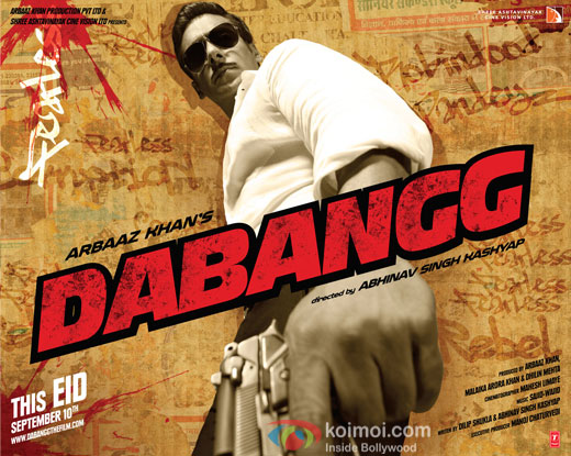 Salman Khan in a still from 'Dabangg' movie poster